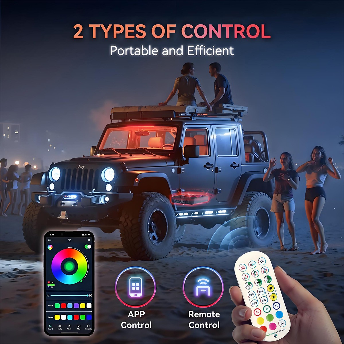 800W Wireless 10'' Slim Under Seat Powered Car Subwoofer w/Built-in Amplifier