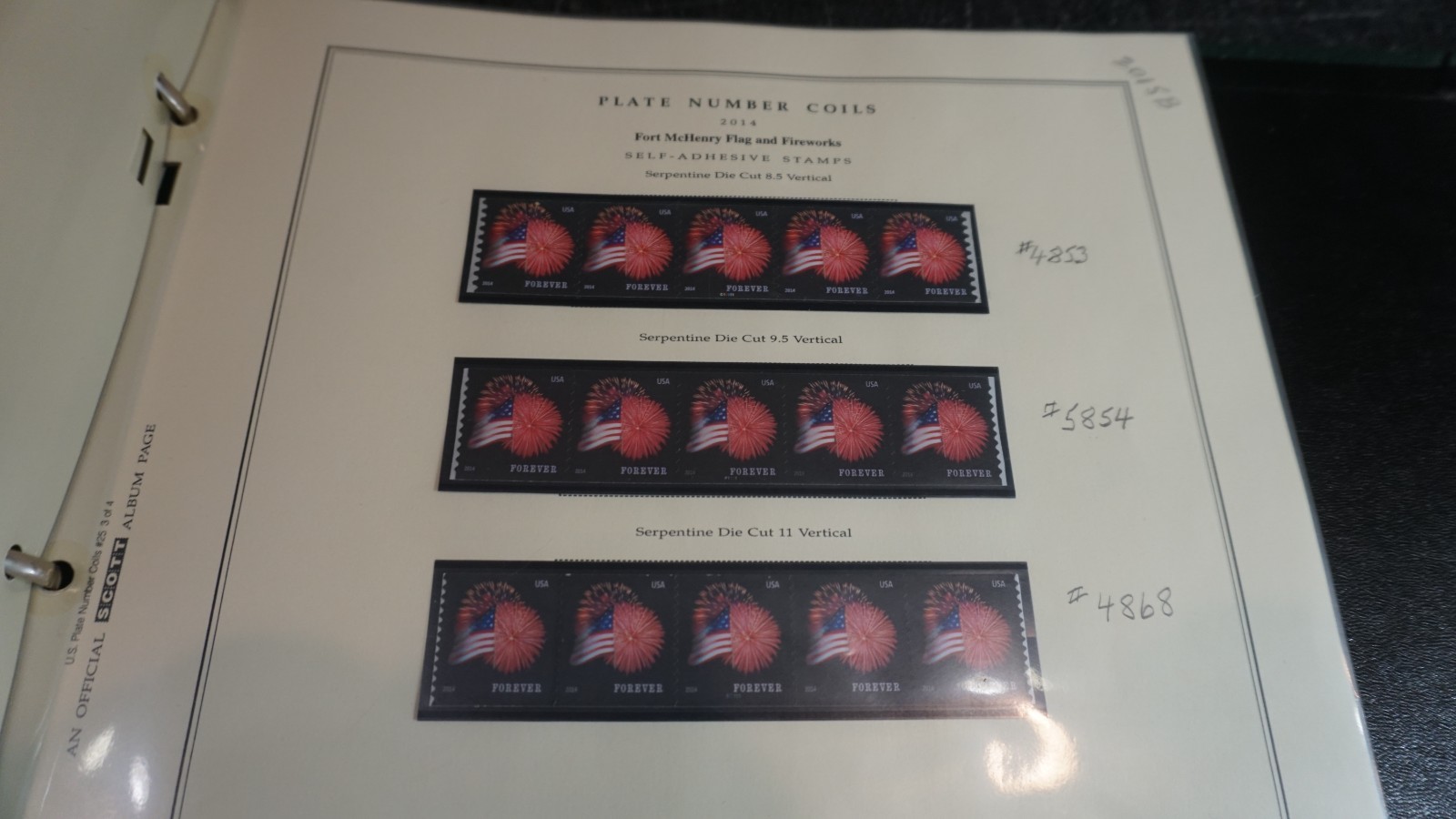 Gorgeous collection of Plate number coils in Scott album 1988-2015 MNH stamps