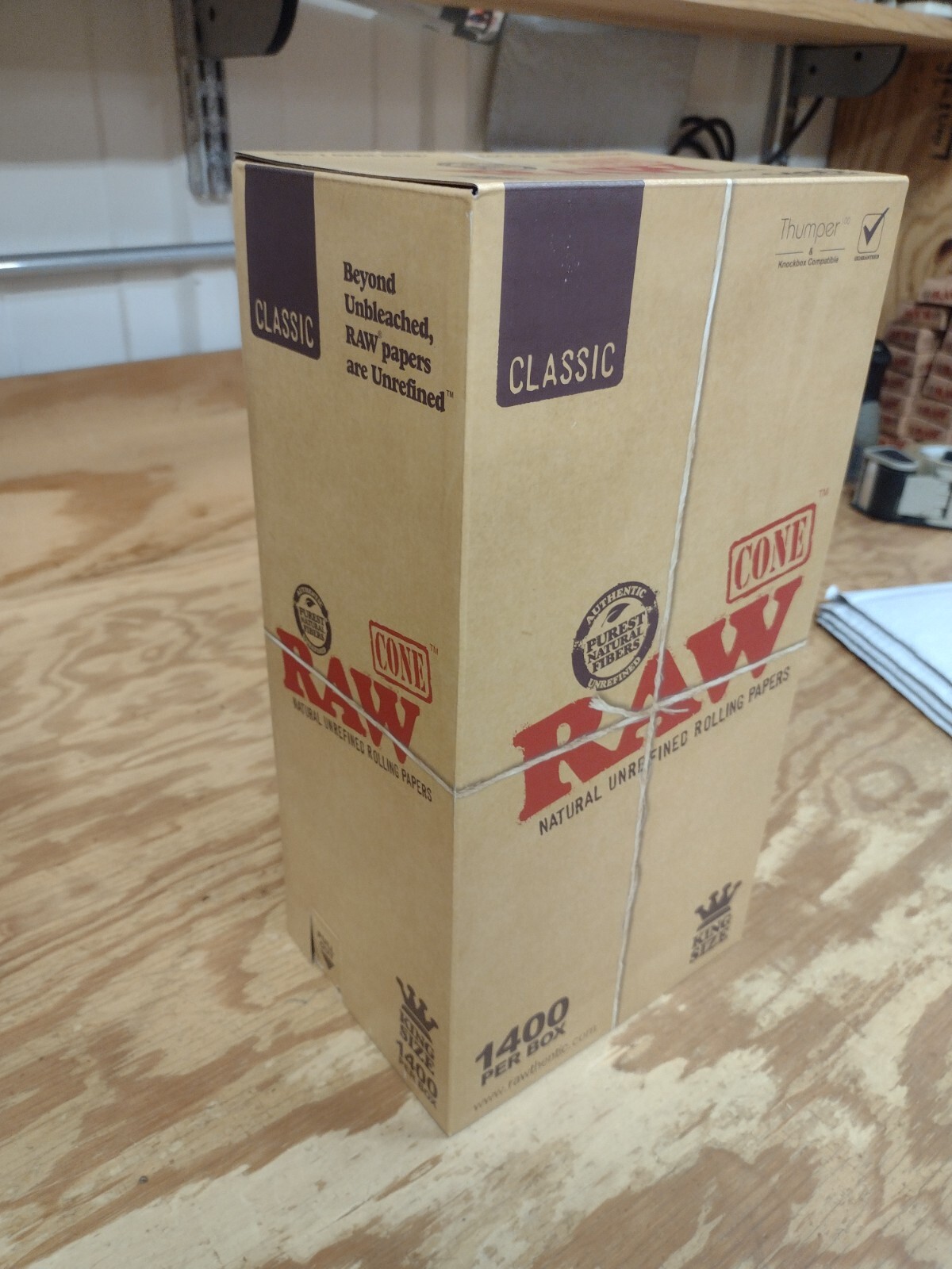 Raw Classic - King size Rolling paper Cones 1400 - BULK BUY