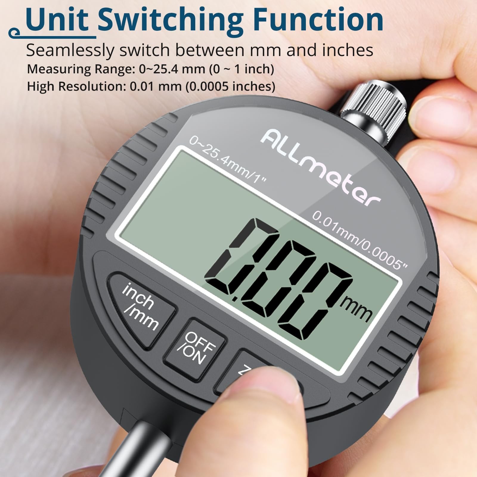 Digital Table Saw Gauge | Straight-Through Chute Design | 0.01mm Precision Di...