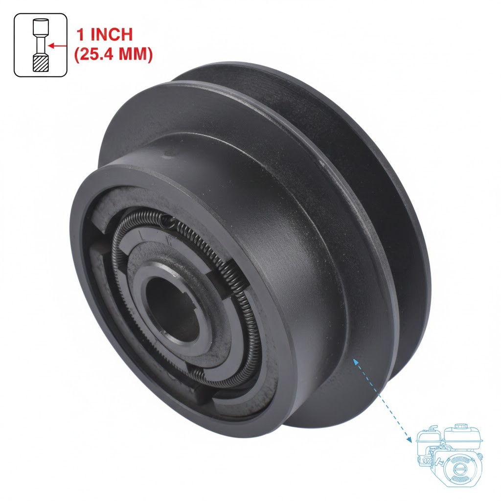 1"Centrifugal Clutch 5.4"Diameter 5/8" V-Belt for Honda GX270 GX390 Power Trowel