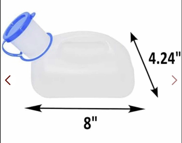 Unisex Urinal Bottle (1 Pack) - Portable Urinal For Men And Women - US Seller
