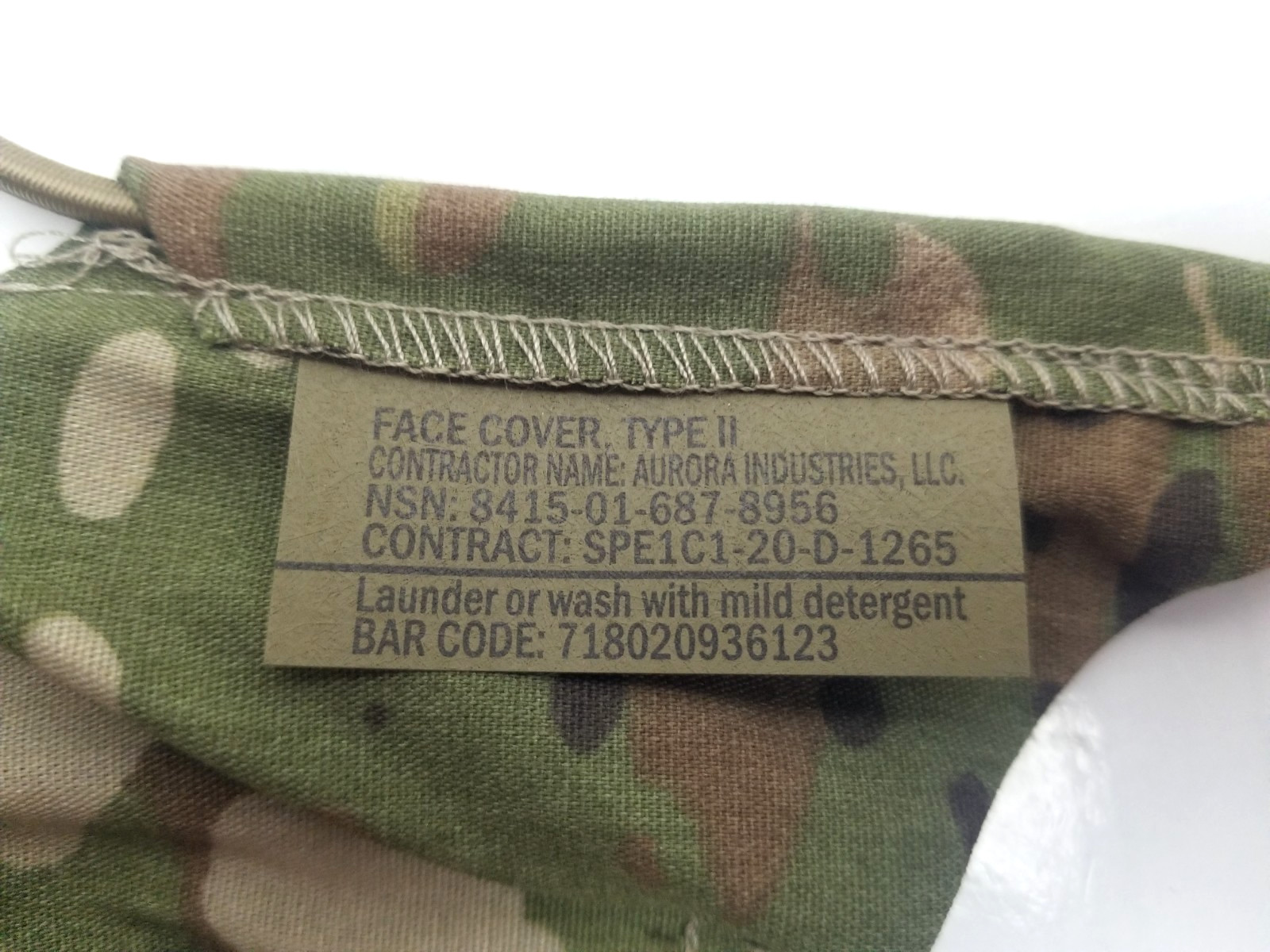 Lot of (6) SIX TWO USGI Issue M9 ReadyOne OCP Face Cover Type II - NEW