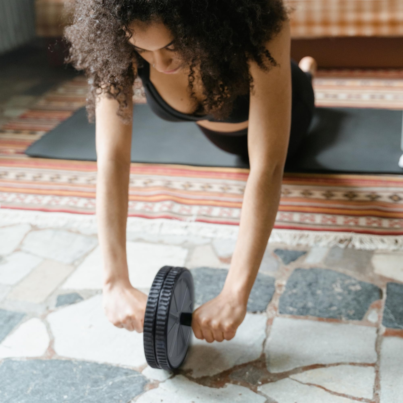 U.S. JACLEAN Core Fitness Wheel - Ab Roller Wheel for Core Workout, Abdominal St