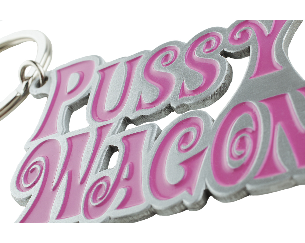 Pussy Wagon Metal Key Chain Keyring As Seen in Kill Bill