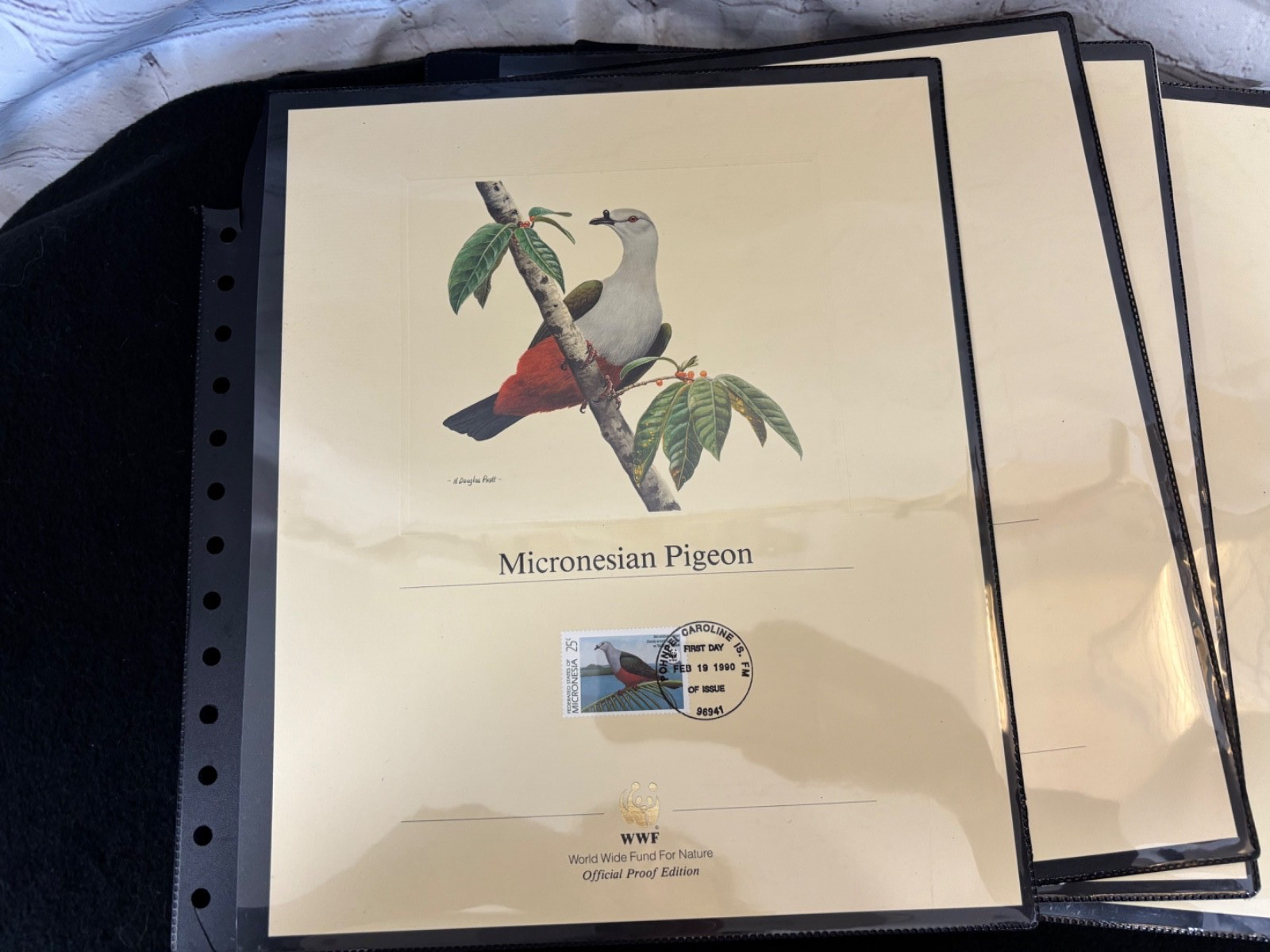 WWF various Official Proof Edition sheets lot