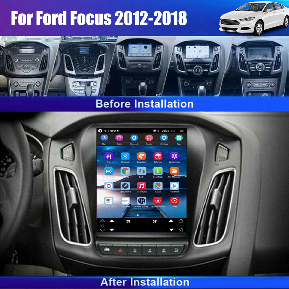 For Ford Focus 2012-2018 Apple Carplay Android 15 Car Stereo Radio GPS Navi WIFI