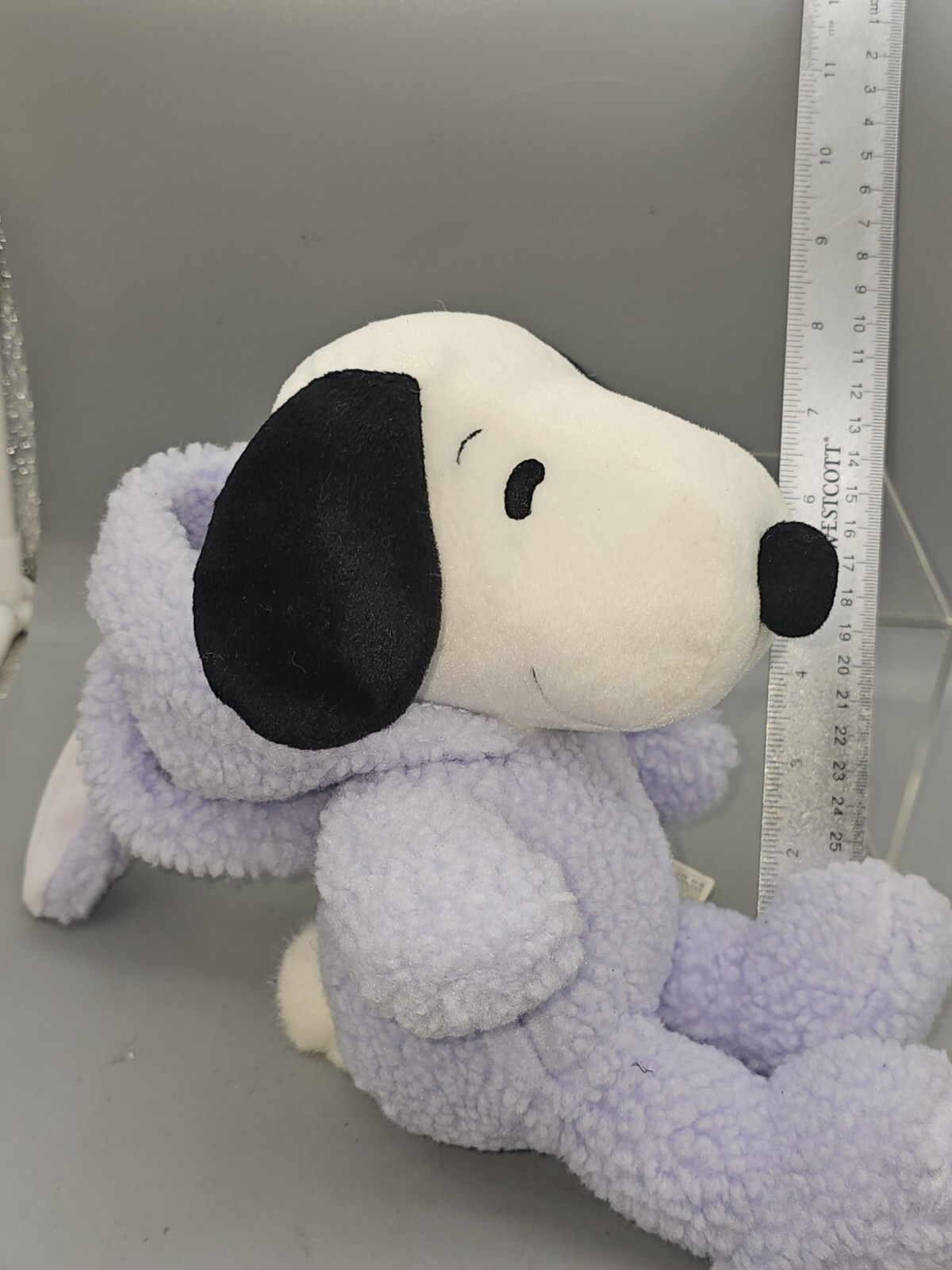 Hallmark Snoopy Purple Easter Rabbit Bunny 12" Plush Soft Toy Stuffed Animal