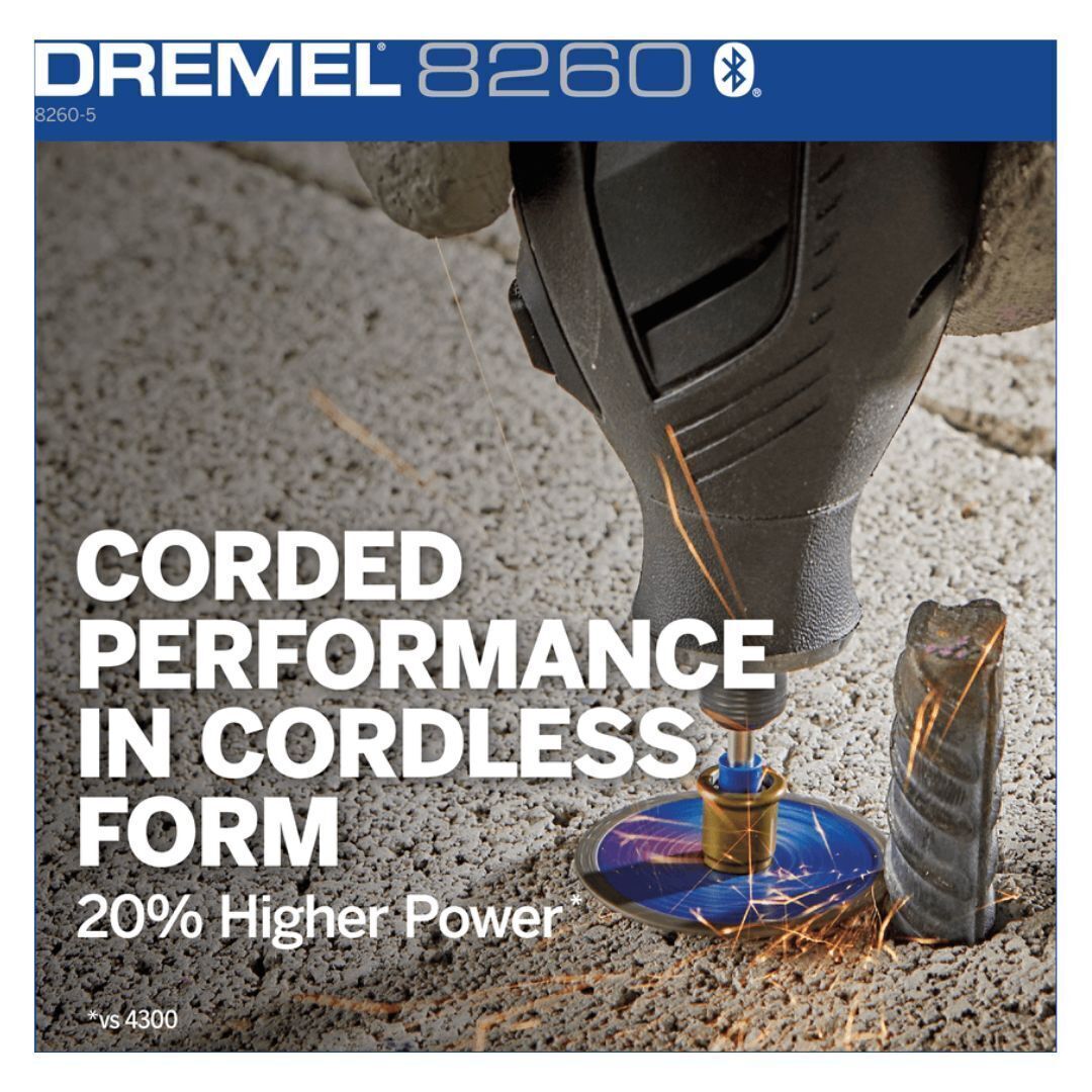 Dremel 8260 Black Smart Multi Tool with Brushless Motor and App Support