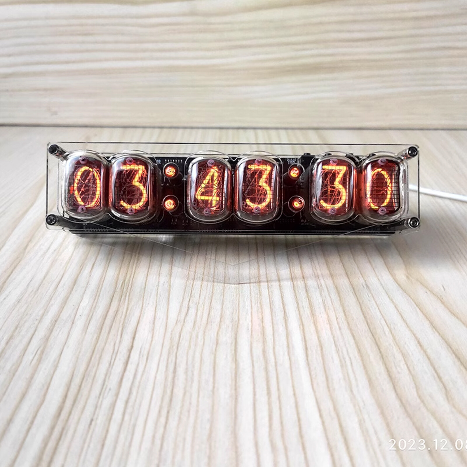 6-bit IN-12 Glow Tube Clock IN12 Nixie Clock Base Not Include Tube DC 5V