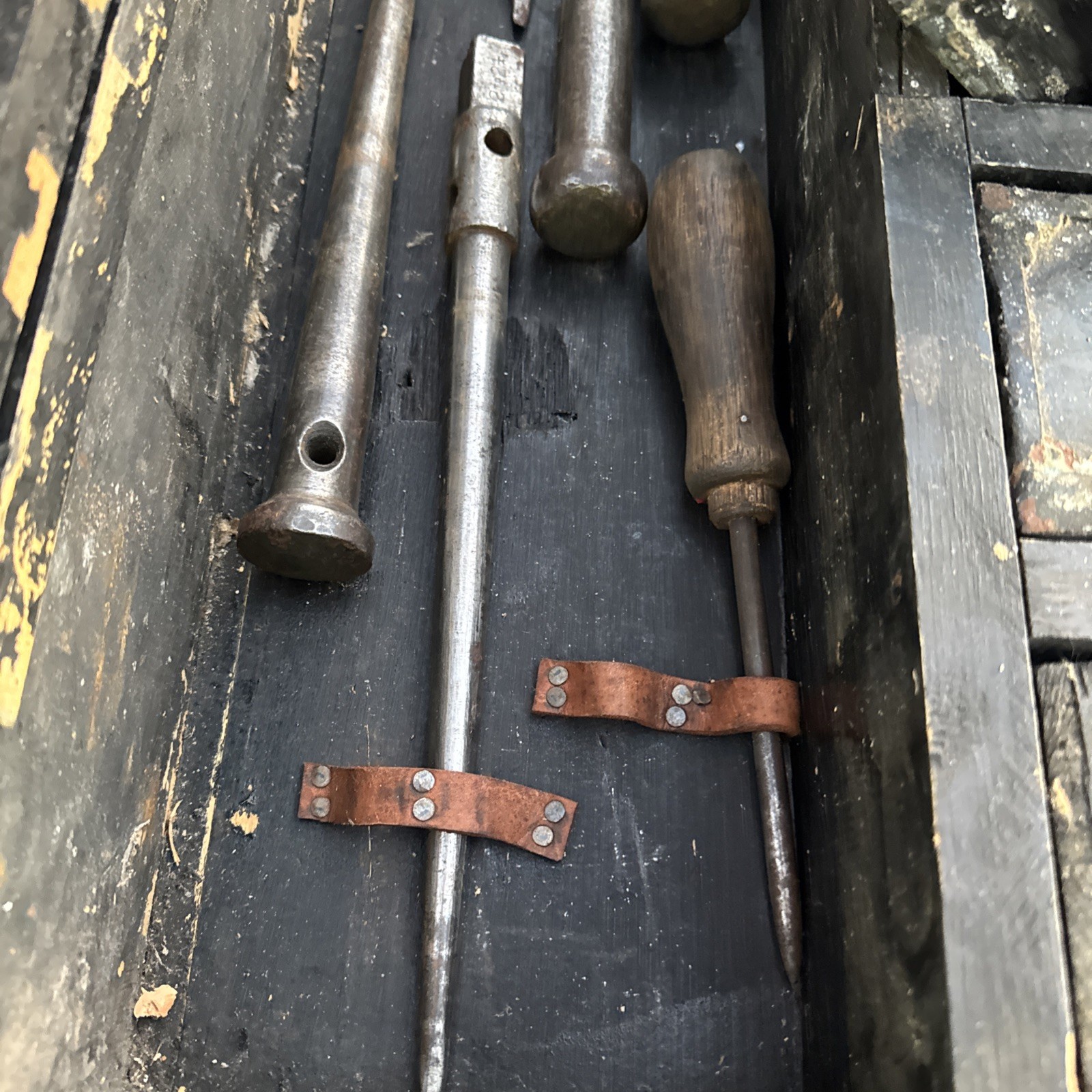 Vintage Sailor's Wood and Steel Rope Repair Fid Very Old and Heavy Nautical