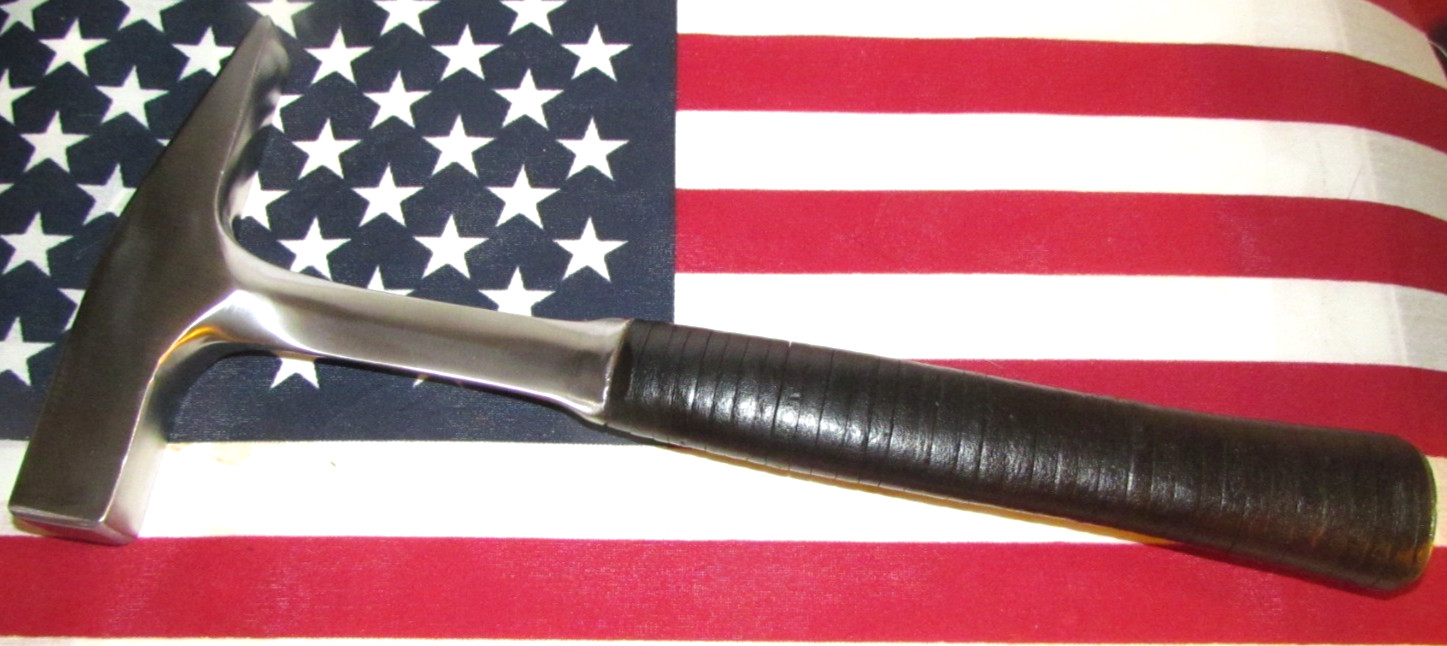 Vintage Malco 18 oz. Sheet Metal Hammer Original Leather Handle (Estwing)