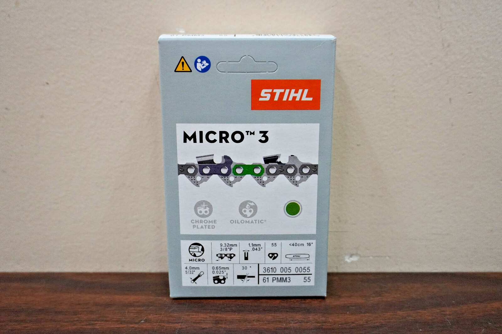 STIHL 61 PMM3 55 .043" Gauge 3/8" Pitch 16" Chainsaw Chain 3610 005 0055 NEW