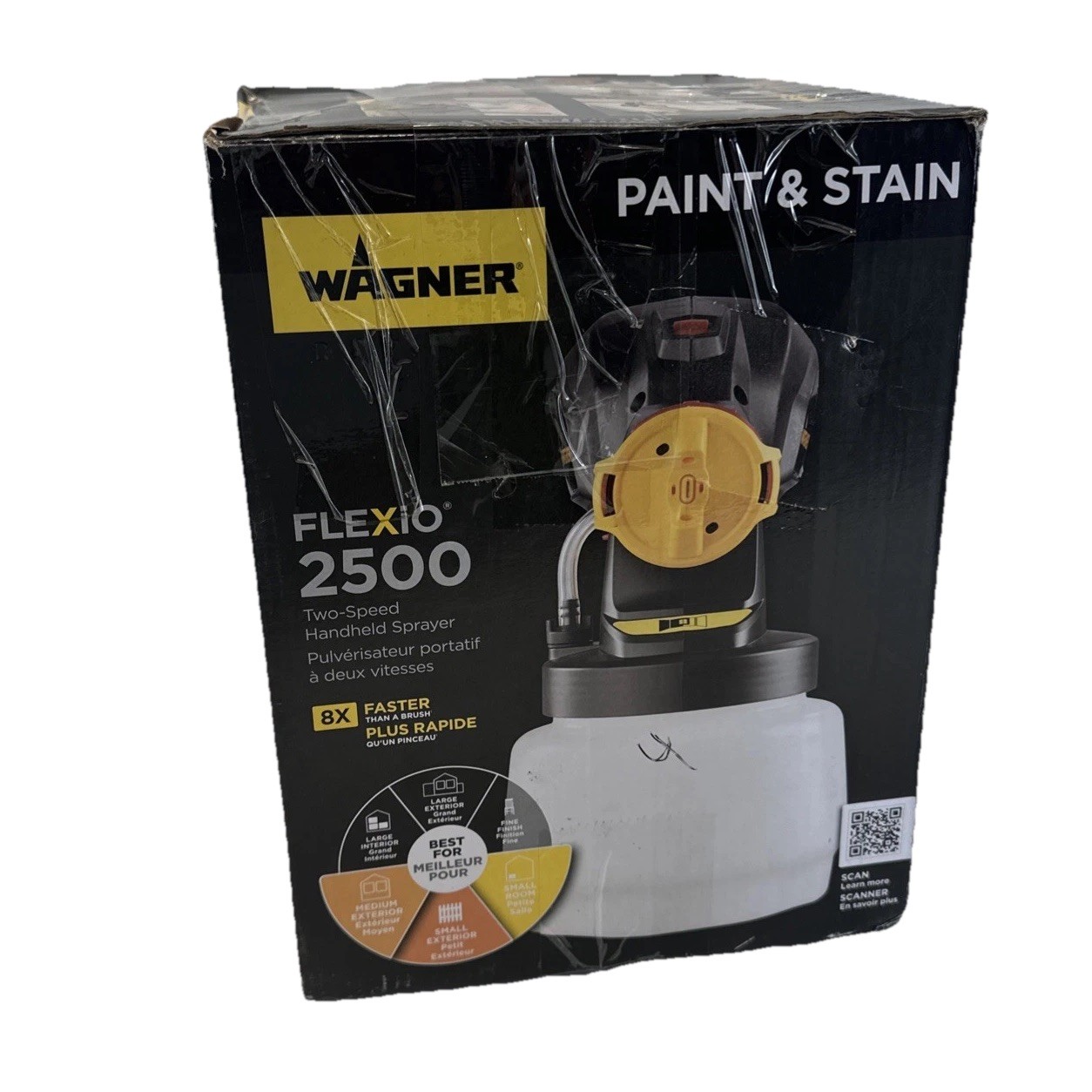 Wagner Flexio 2500 Electric Handheld HVLP Sprayer Model 2409509 Used & Tested