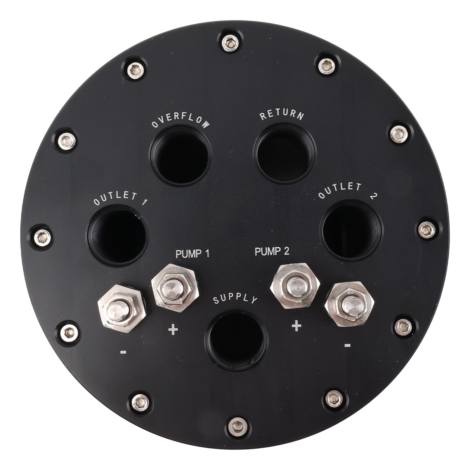 New Fuel Surge Tank 2.8L For Single or 2.6L For Dual 39-40mm Pumps 8AN Ports US