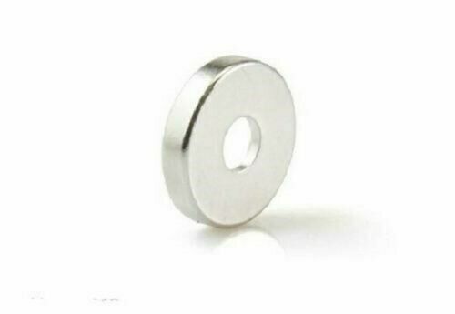 25 50 100 Strong Magnets Countersunk Ring Rare Earth Neodymium 4mm hole