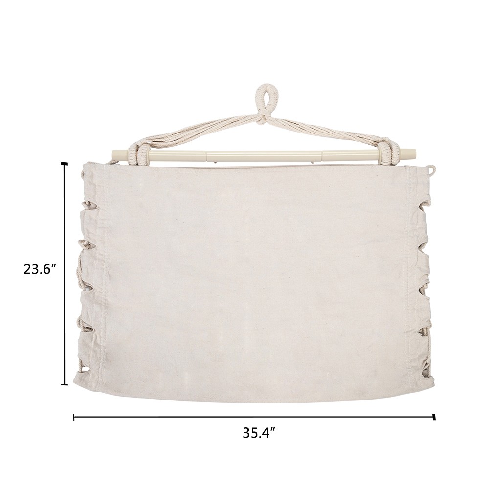 Swing Chair Hammock Hanging Rope Seat Portable Garden Patio Yard Porch +2*Pillow