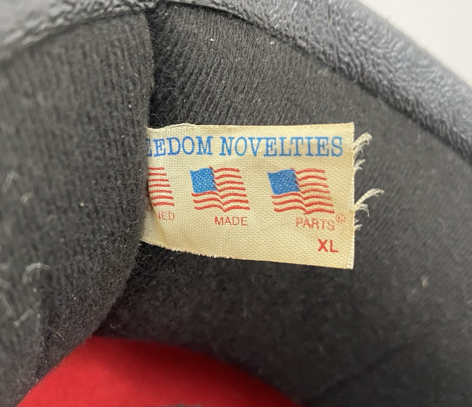 Vintage Freedom Novelties Biker Helmet, XL DOT Black Skid Lid Novelty, RARE!￼