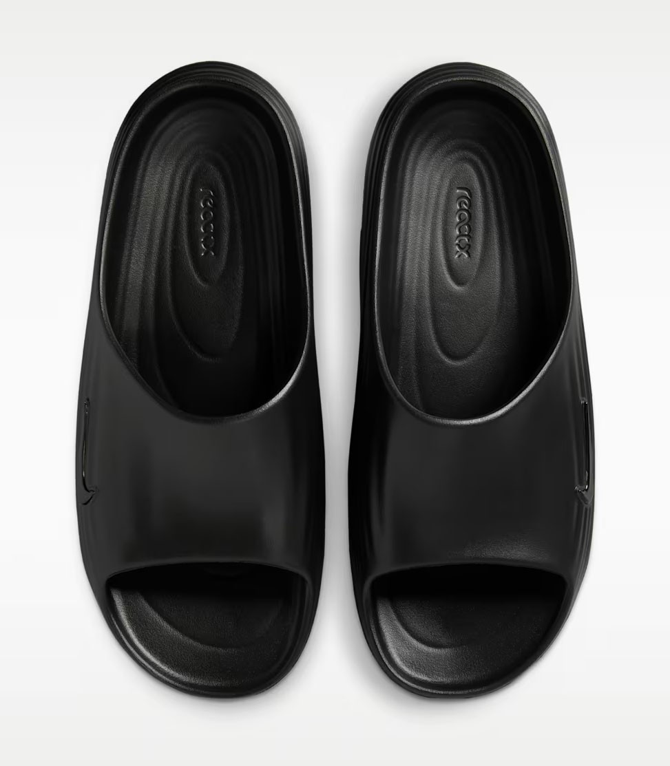 NIKE REACTX REJUVEN8 SLIDE TRIPLE BLACK/BLACK REACT X SANDAL HV4479-001 MEN SIZE