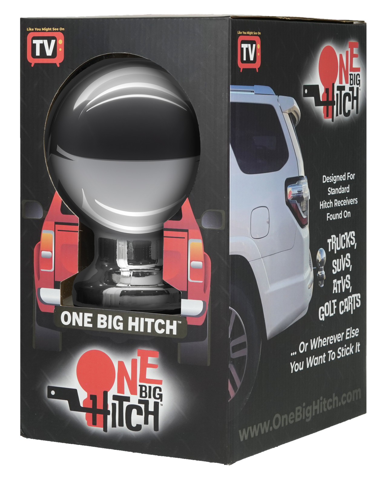 ONE BIG HITCH™ Oversized 12" Large Ball Receiver - Car Truck SUV - Joke Gag Gift
