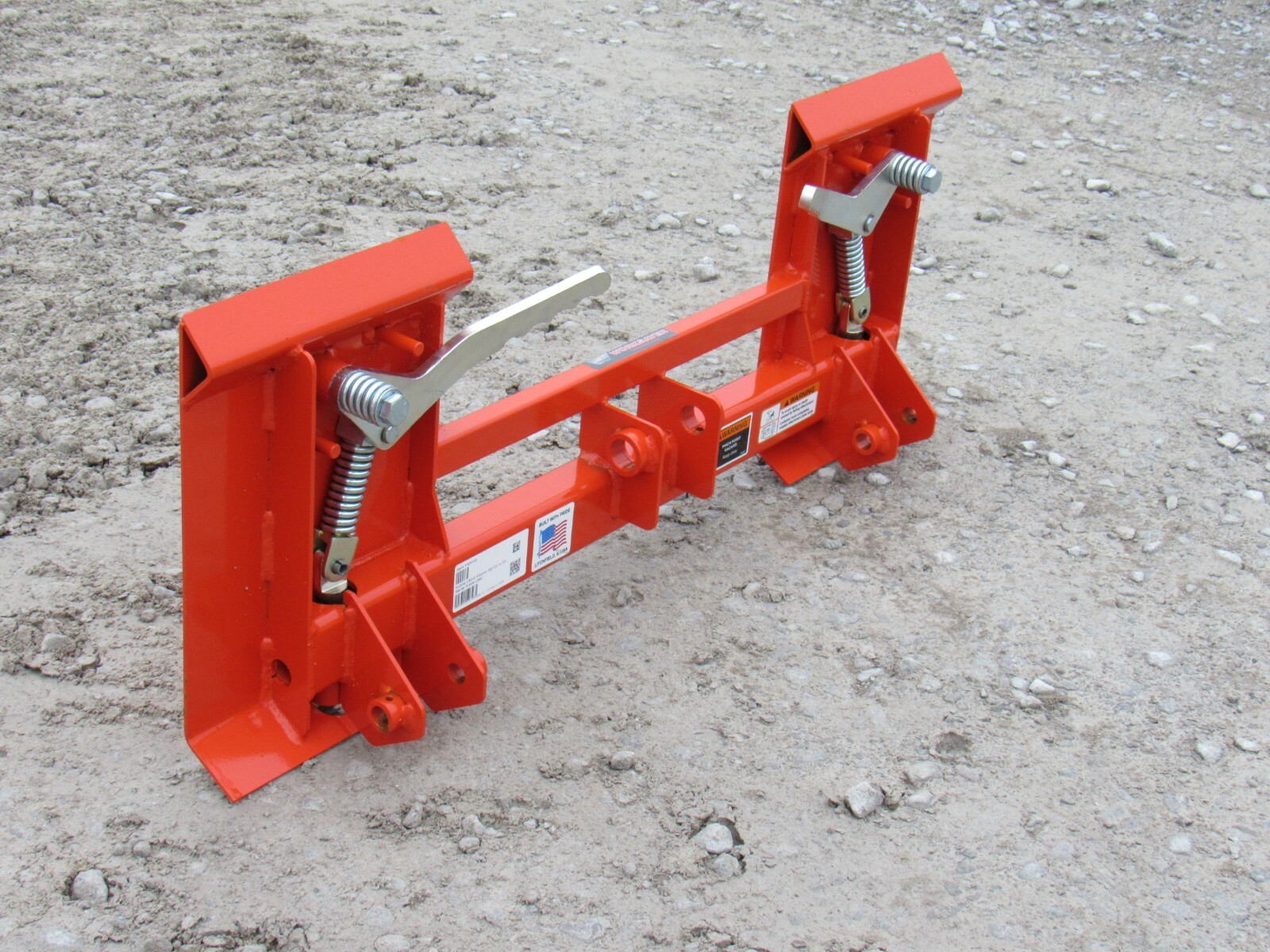 Kubota LA240 and LA243 Tractor Loader to Skid Steer Quick Attach Adapter 835130