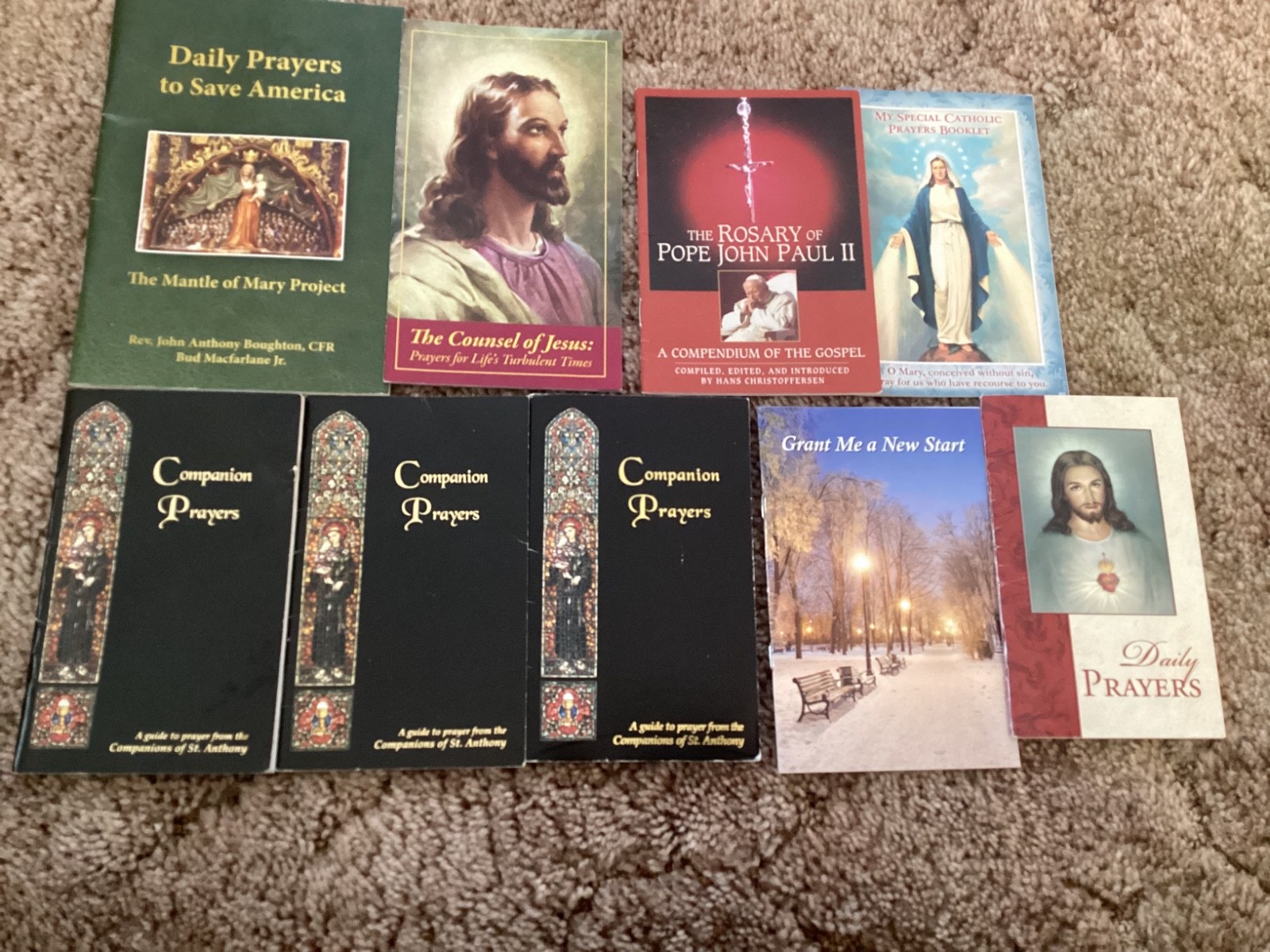 Catholic Prayer Booklets Lot of 9 assortment mostly new
