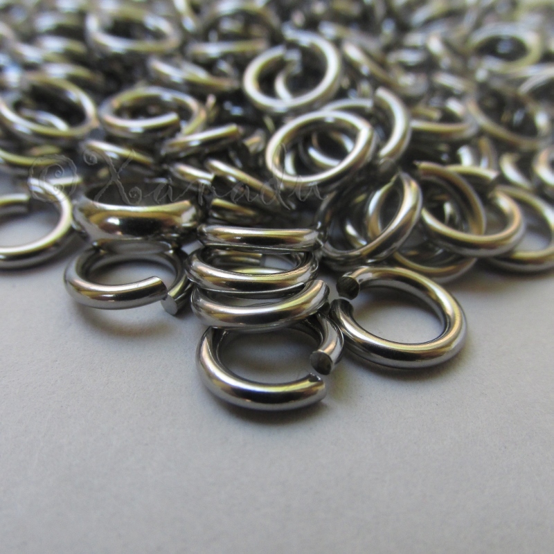 Jump Rings 8mm - 20/50/100 Stainless Steel 14 Gauge Open Jump Rings F8884