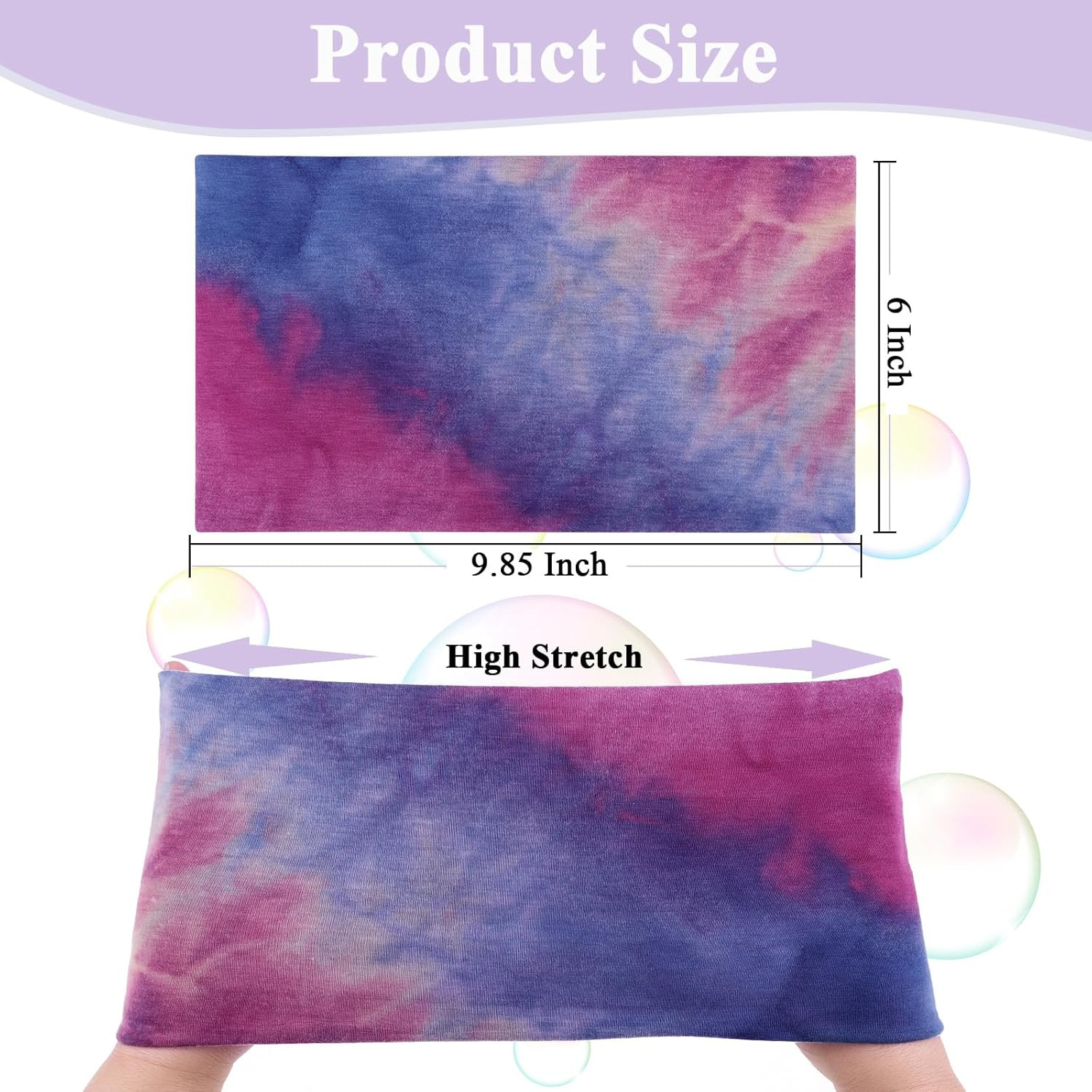 6 Packs Wide Headbands for Women Fashion Headband Stretch Headband Boho Head Ban