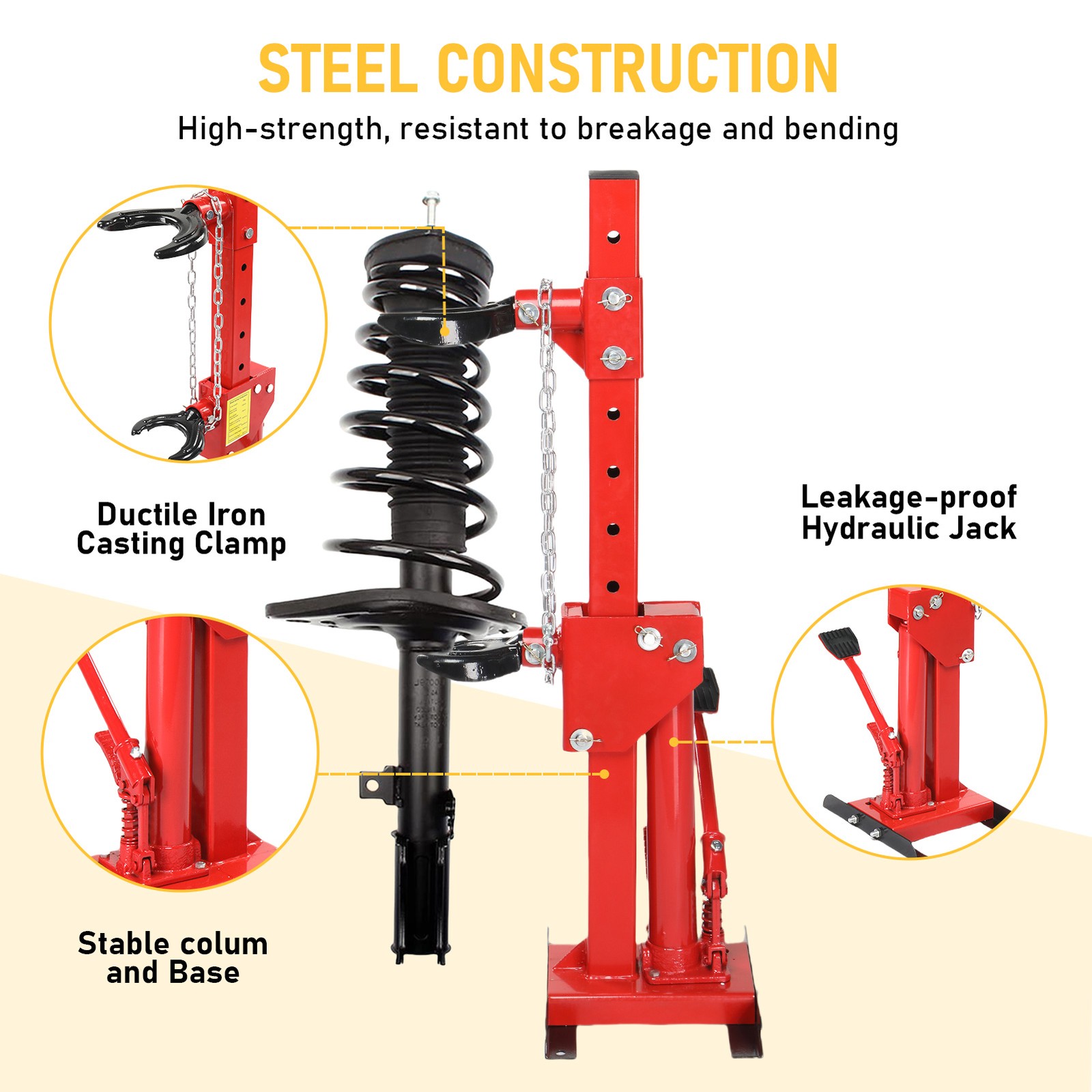 Strut Spring Compressor 4.5 T Hydraulic Jack Coil Spring Compressor Tool