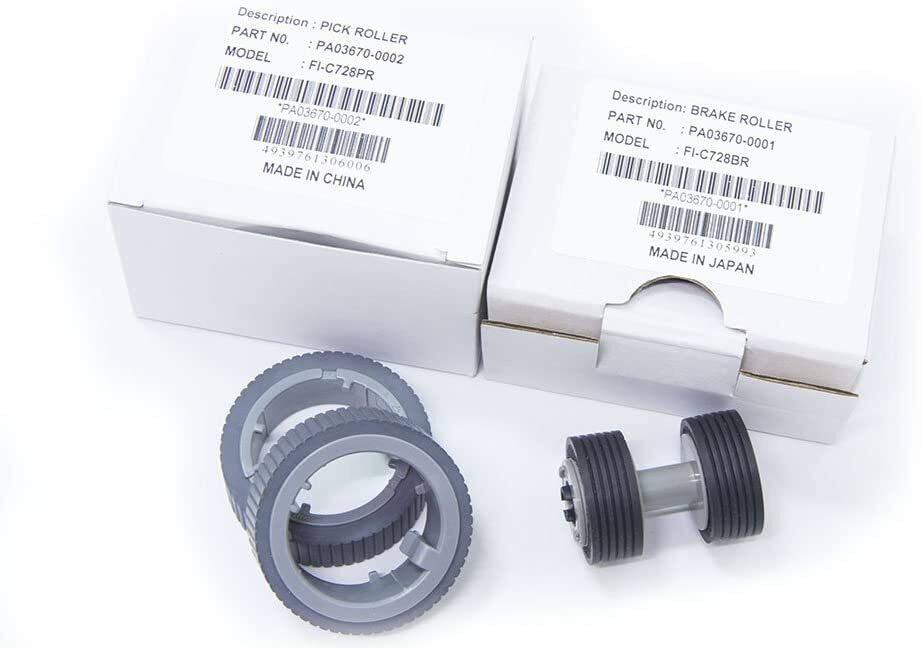 1Set Scanner Brake & Pick Roller Kit For Fujitsu Fi-7160 Fi-7180 Fi-7280 Fi-7260