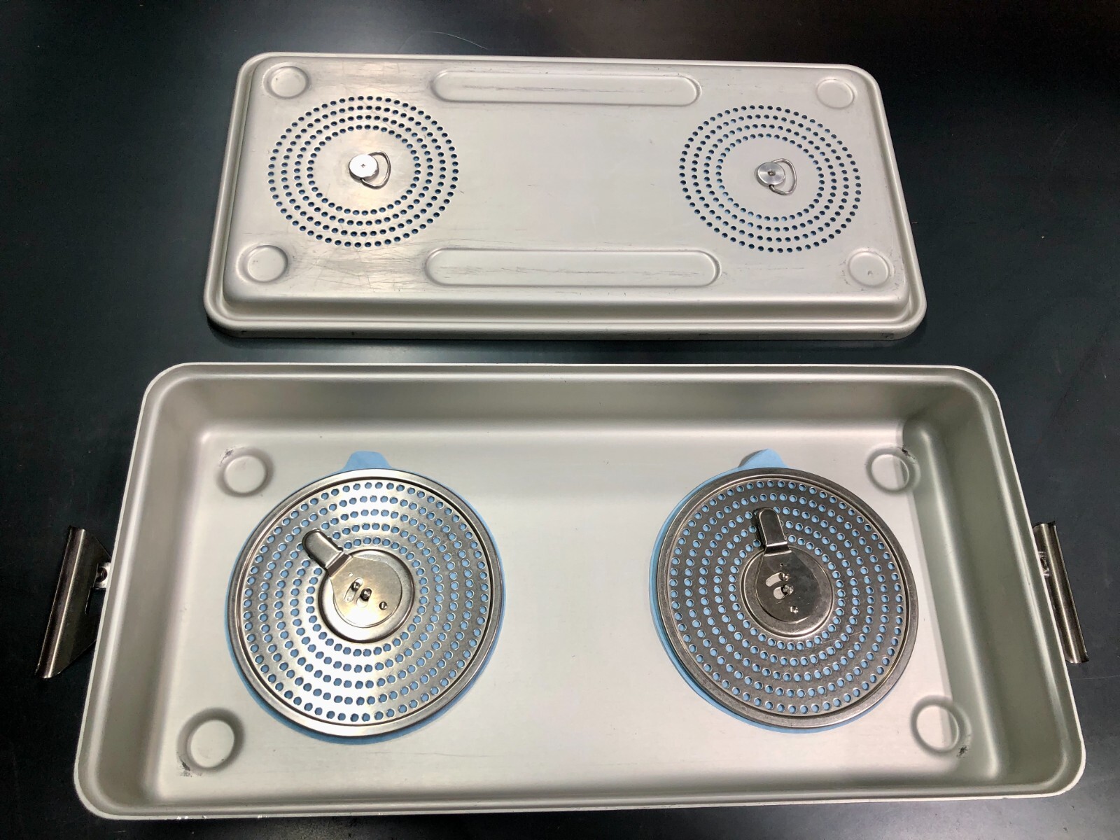 Case Medical SteriTite Sterilization container 22x10x2.0 w/ upper & lower vents