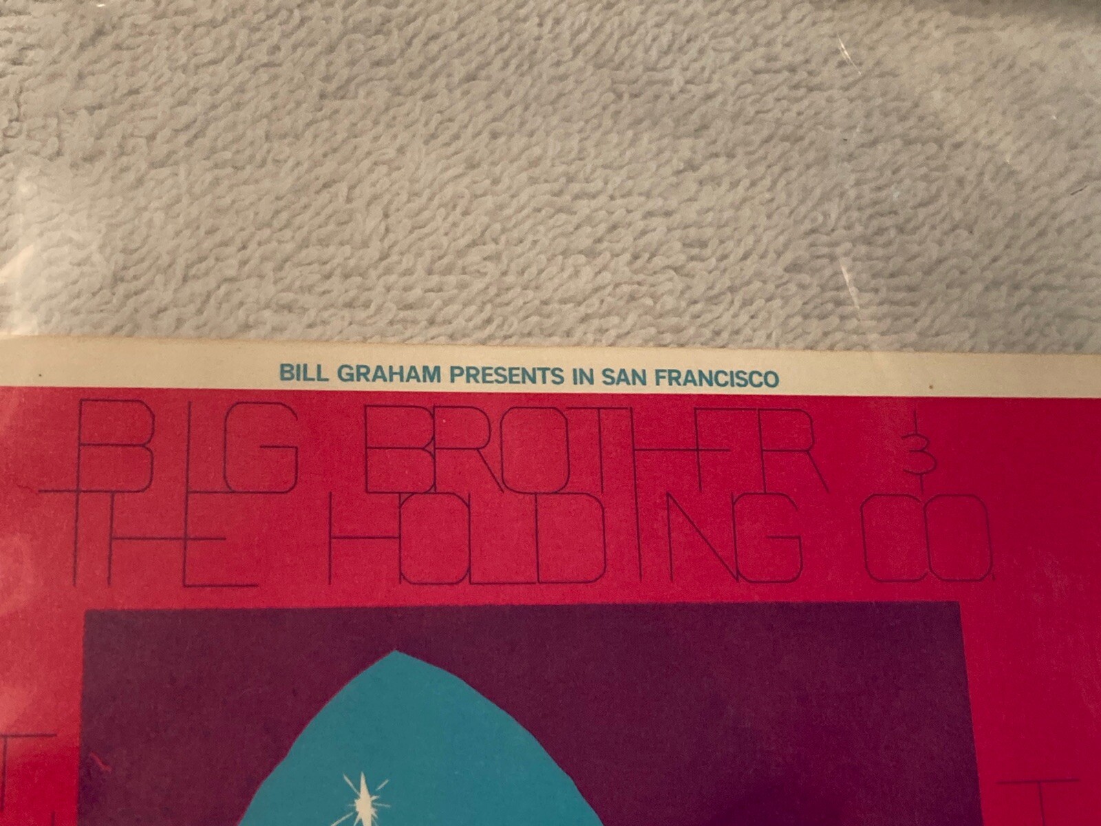 The Fillmore West Postcard BIG BROTHER & THE HOLDING COMPANY / JANIS JOPLIN 1968