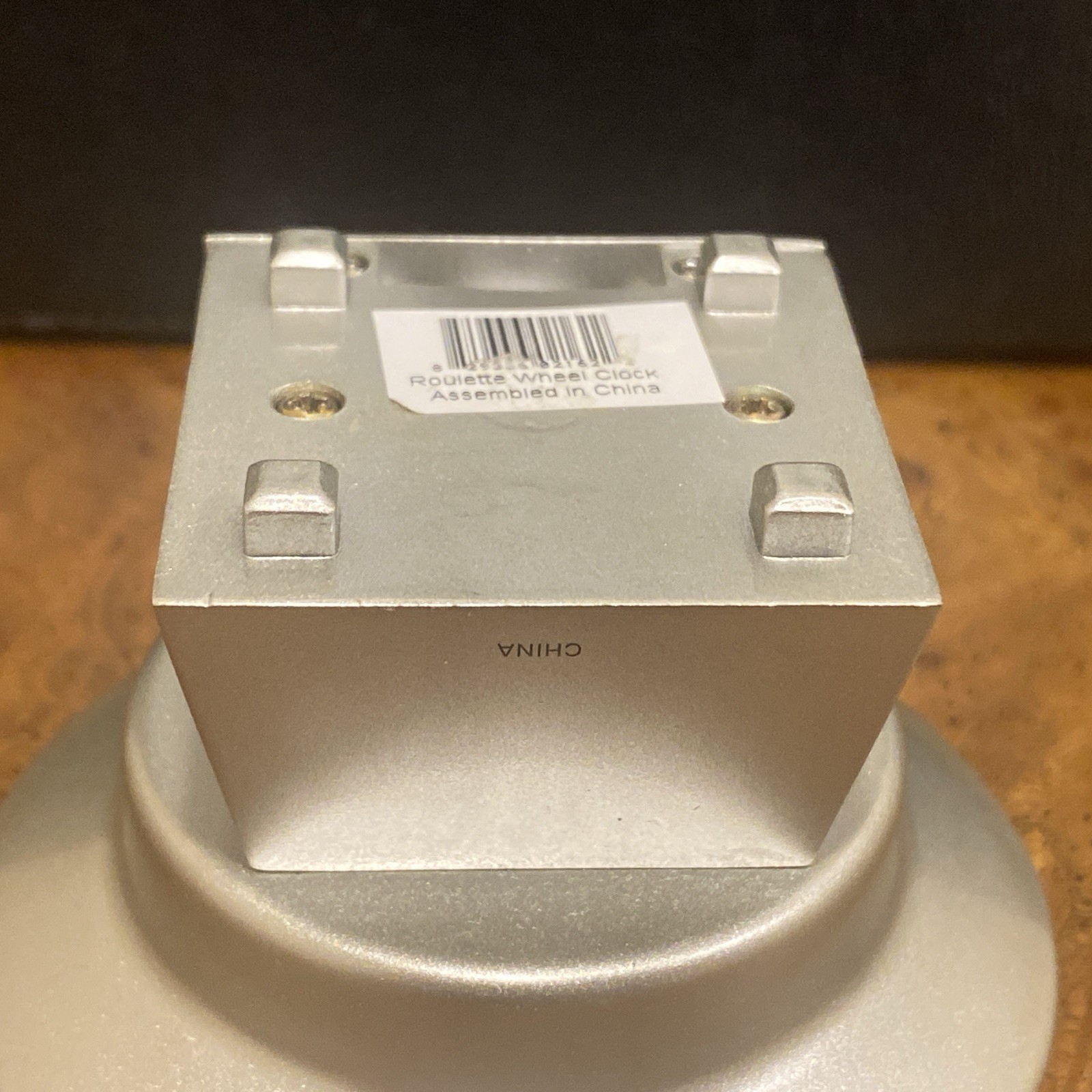 Roulette Wheel Spinning 3.25" Diameter, JAS Japan Clock - Needs Battery