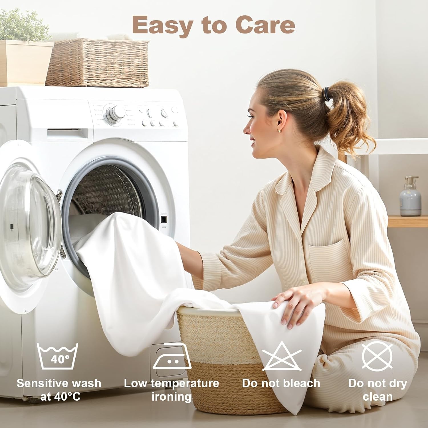 Bedding Set, 100% Bamboo Fiber Fabric Bedding