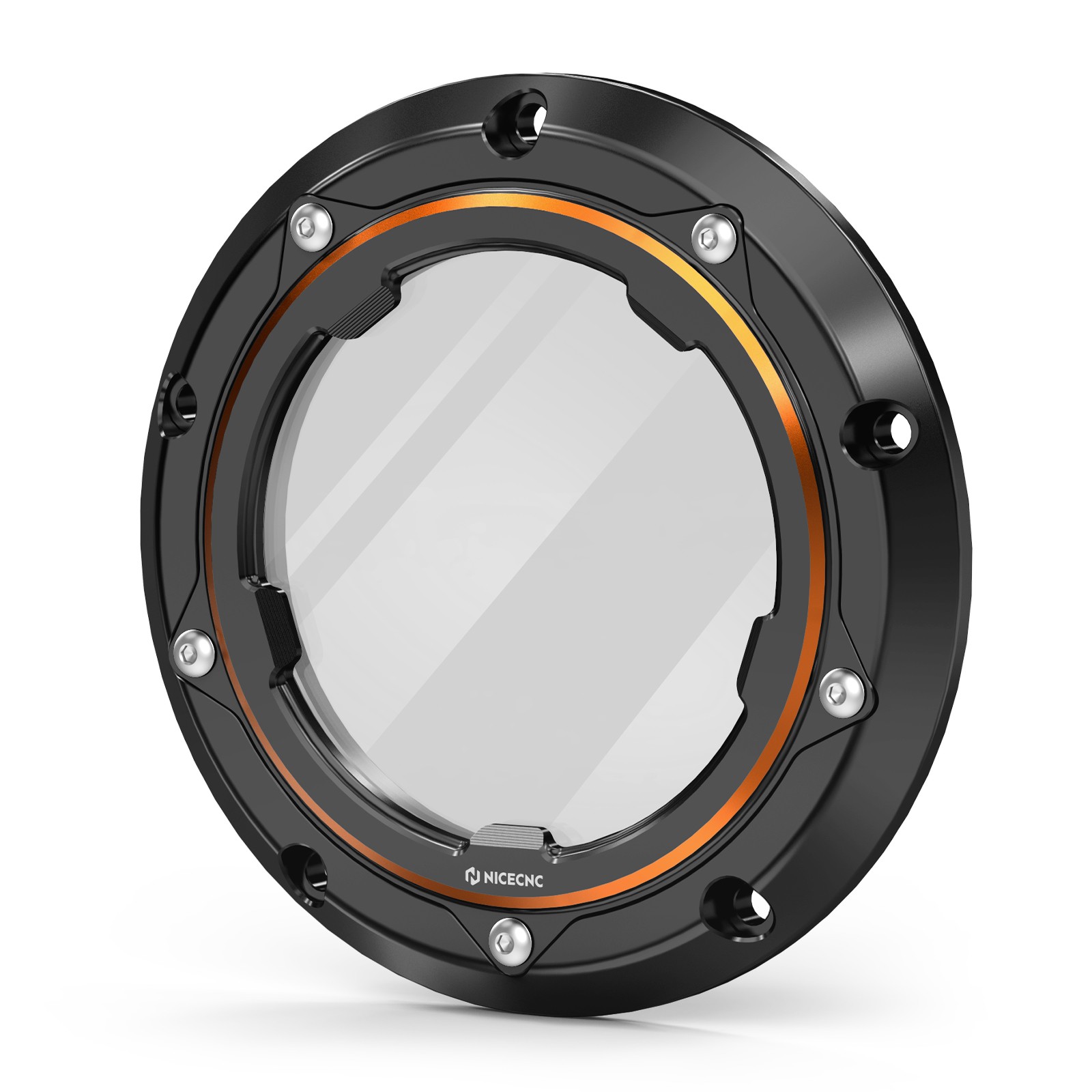 1x Clear Clutch Cover Derby Pretector For Harley Dyna Switchback FLD 2012-2013