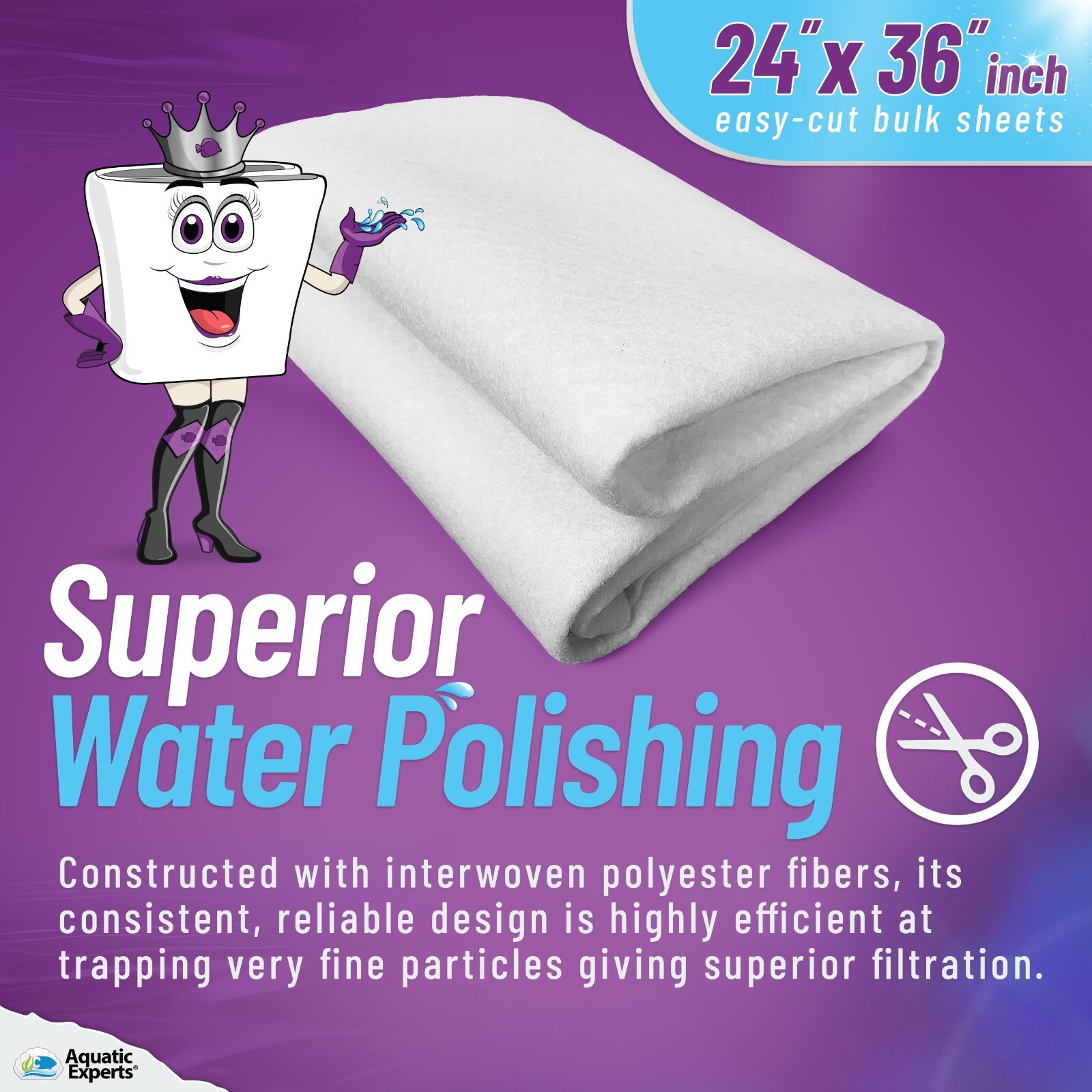 Polishing Filter Pad - Prefilter Media - 24 Inch x 36 Inch