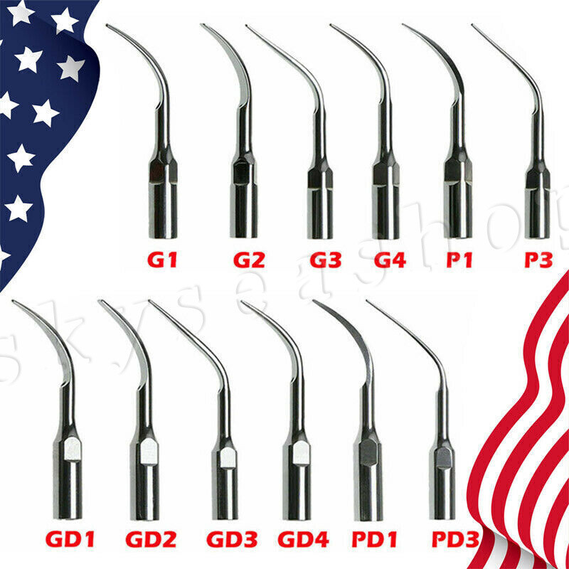 5x Dental Ultrasonic Piezo Scaler Tips fit Woodpecker EMS/DTE SATELEC Handpiece