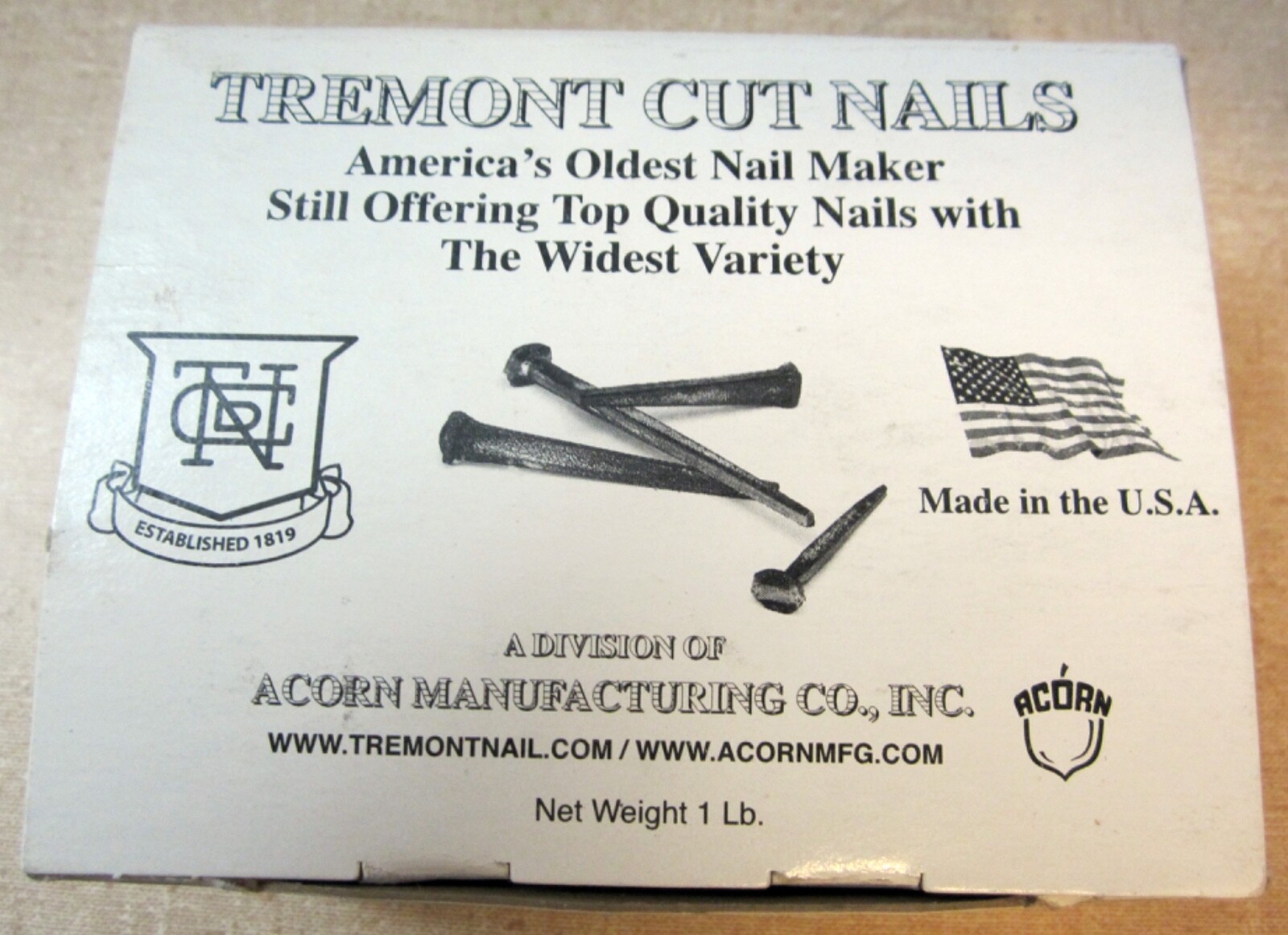 New Tremont 4" Square-Cut Common Rosehead Nails, 1Lb Box Approx 21 Nails (CCR20)