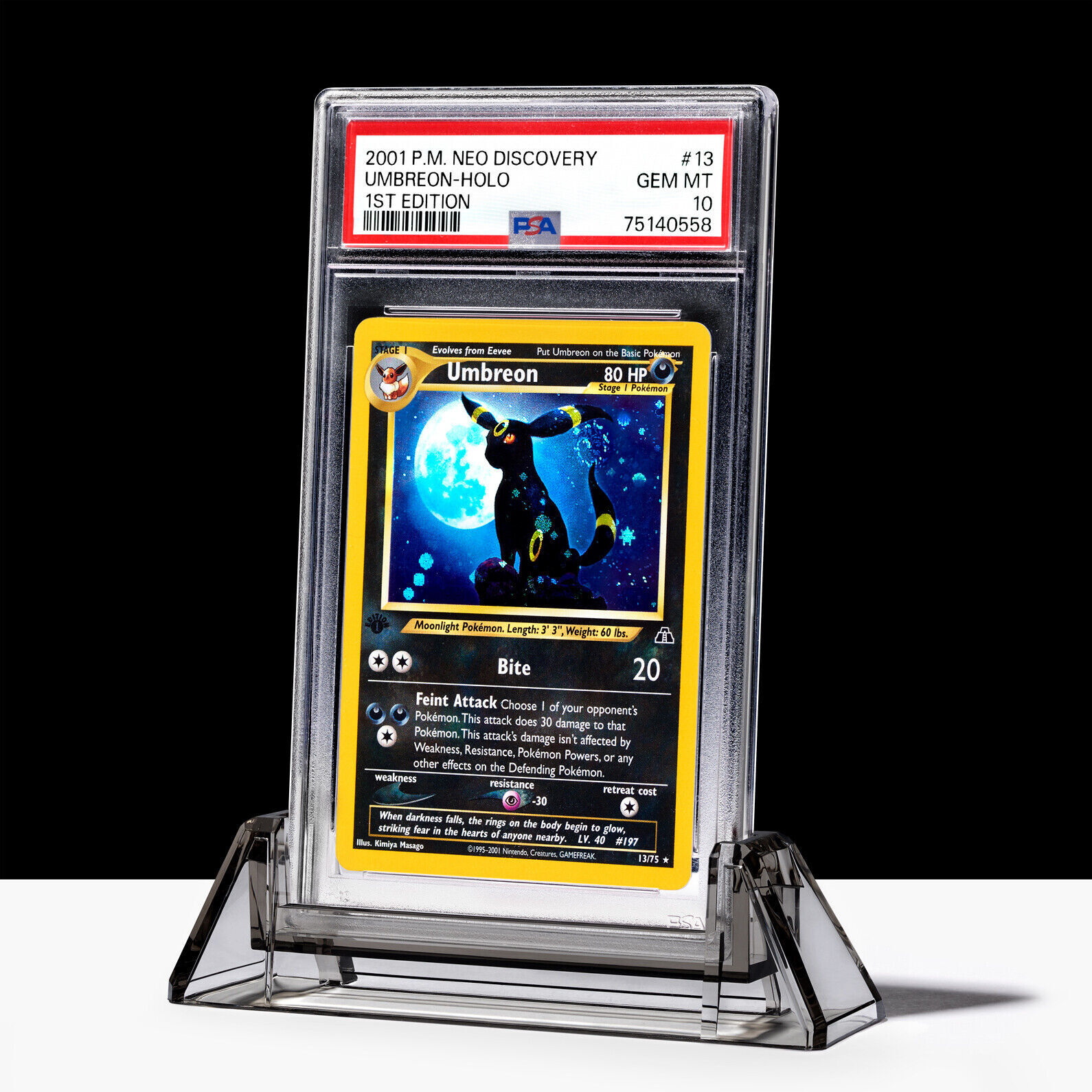 PSA Acrylic Stand Clear / Color For Graded Card Display | Slab Holder