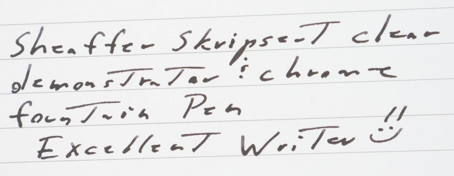 Sheaffer Skripsert True Store Demonstrator Clear & Chrome Fountain Pen - 1950's