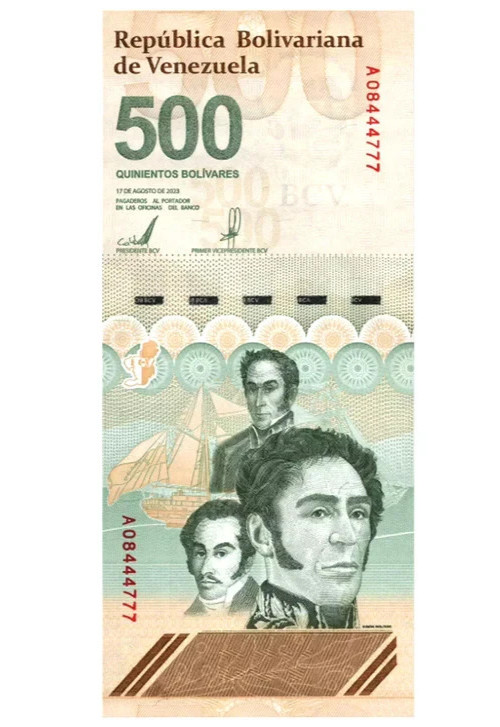 NEW VENEZUELA 500 DIGITALES 2023 10x 500 Million Bolivar Soberano UNC Authentic