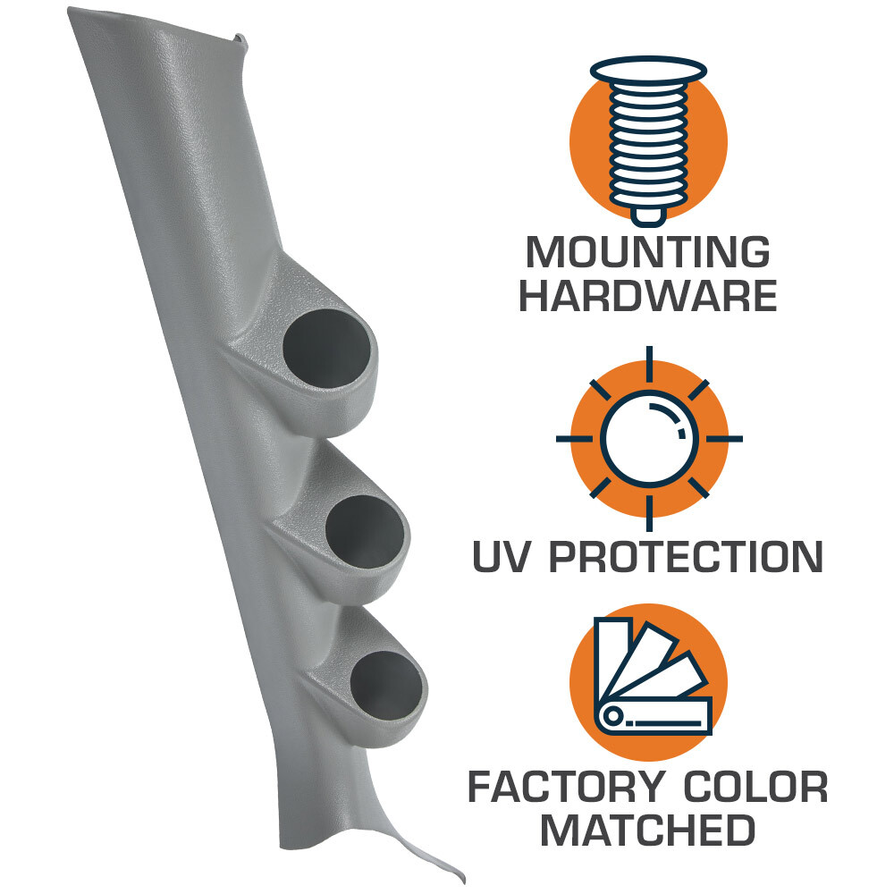GlowShift Boost, Oil Temp & Trans Temp Gauges + Pod for 08-15 Lancer Evo X