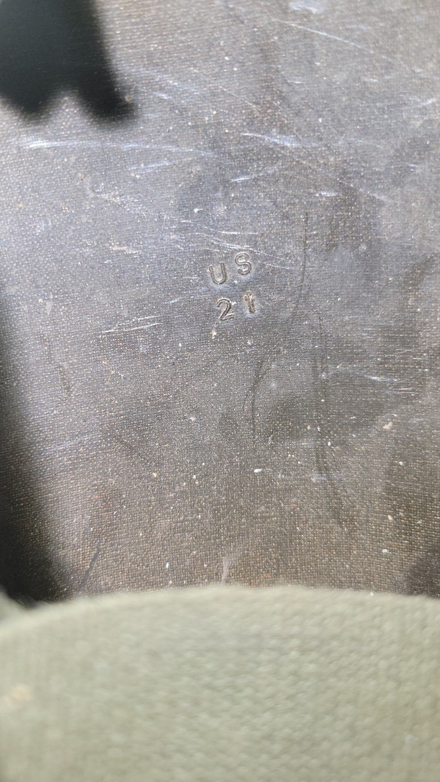 ORIGINAL US M1 HELMET , REAR SEAM, Swivel Bale, W/ LINER