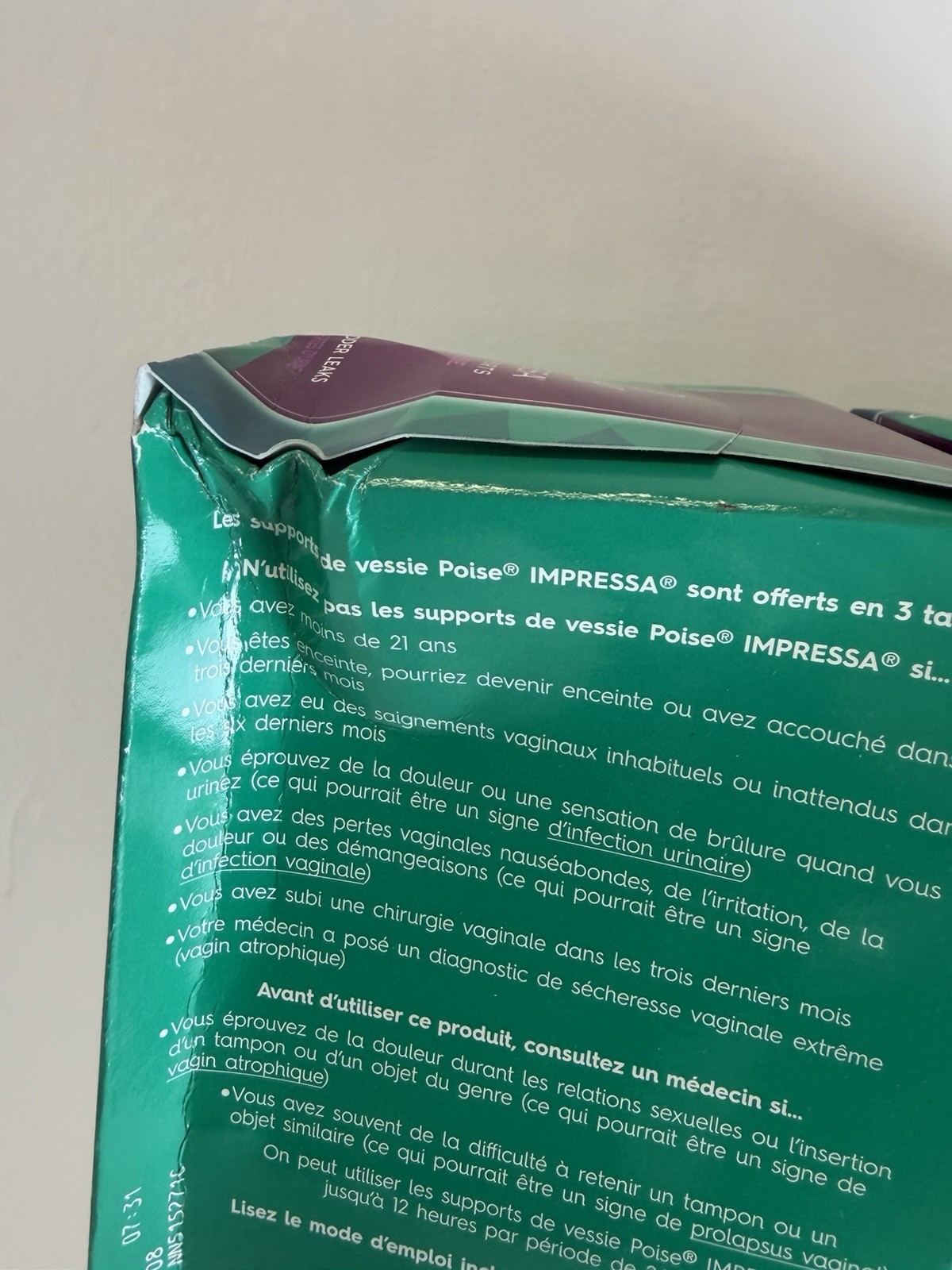 Poise Impressa Women's Bladder Supports Size 3, 21 Count Disposable pack of 2