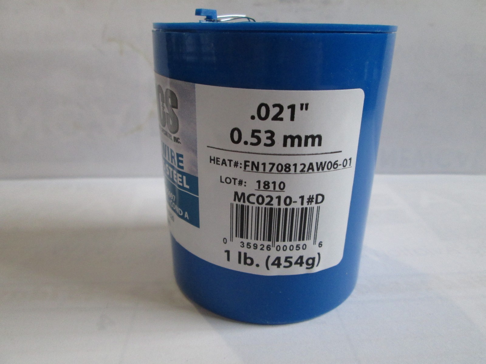 Aircraft Safety Lock Wire MS20995C21 1 LB. Roll .021” Diameter T302/304 SS New