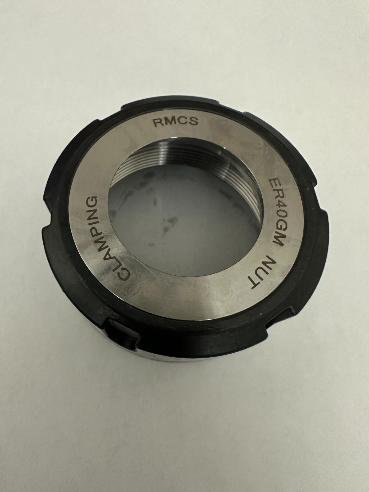 NEW - ER40 BEARING STYLE COLLET NUT - NO BRASS - ALL STEEL - NEW- $2.00 SHIPPING