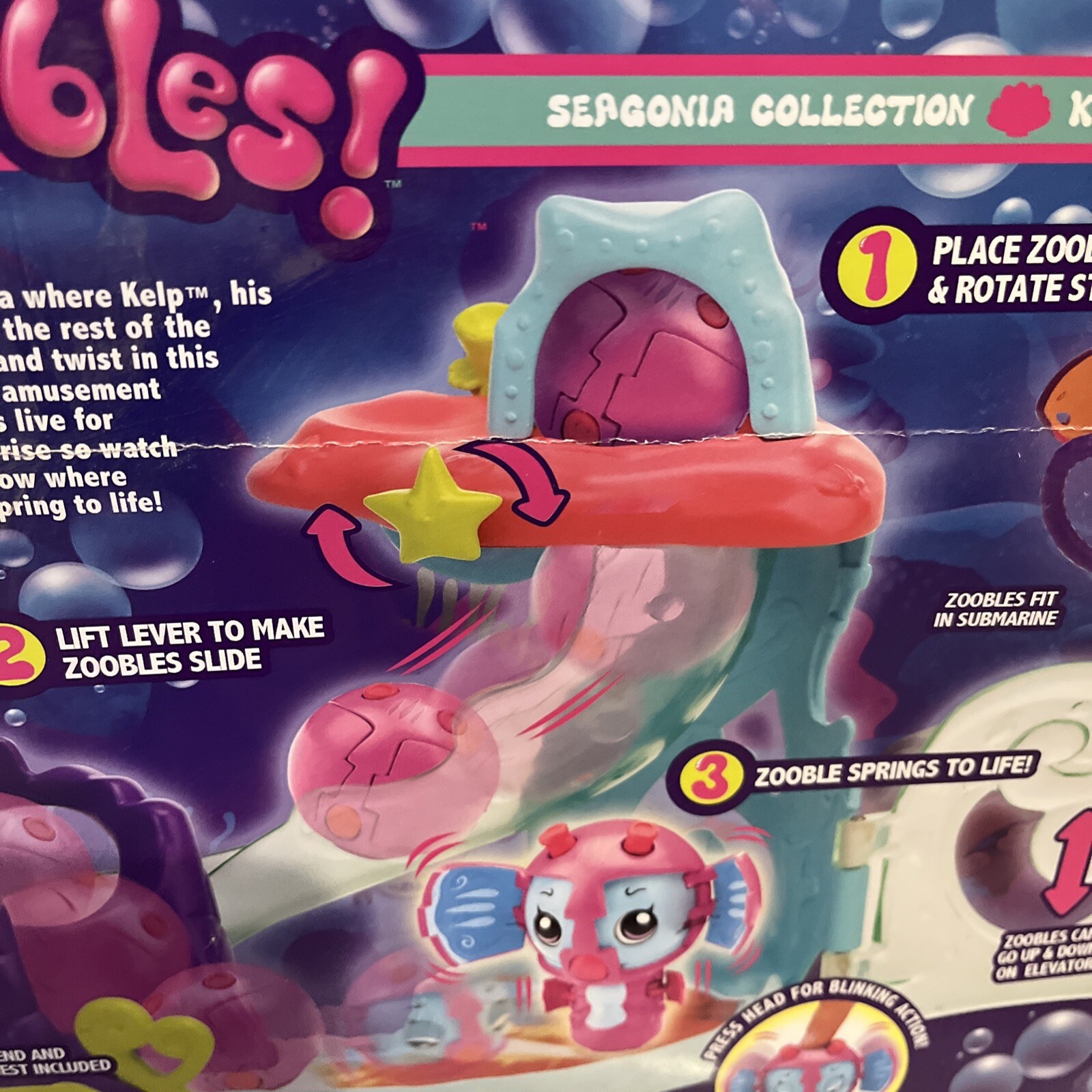 Zoobles Kelps Underwater Adventure Spring to Life toy playset girls Complete