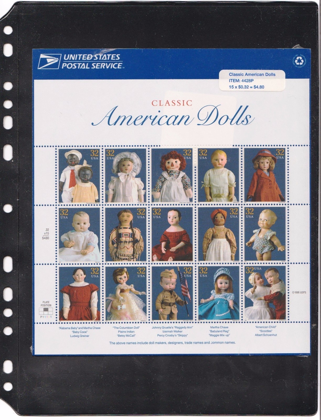 **ANCHOR 5 New Stock Pages 1S (1- row) Sheets - Black sheets / Double sided ..