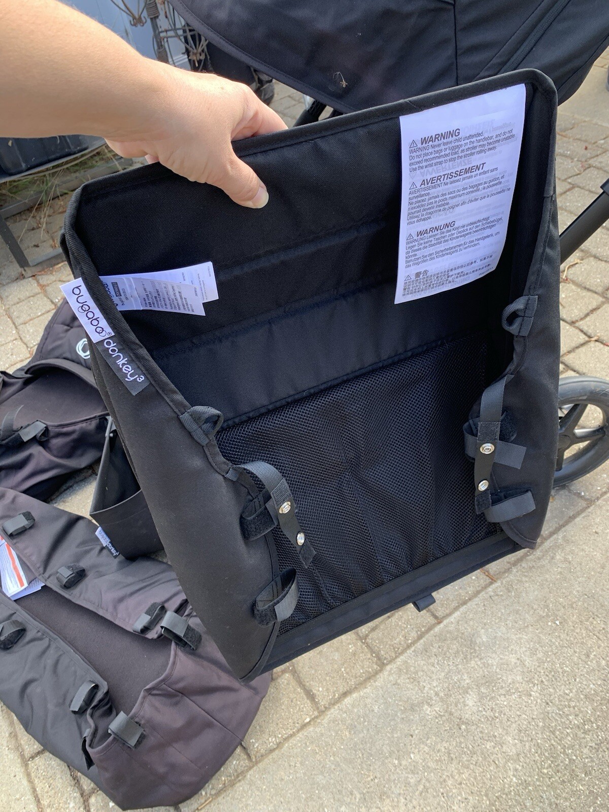 Bugaboo Donkey 3 Twin bassinet and seat stroller With Accessories Black