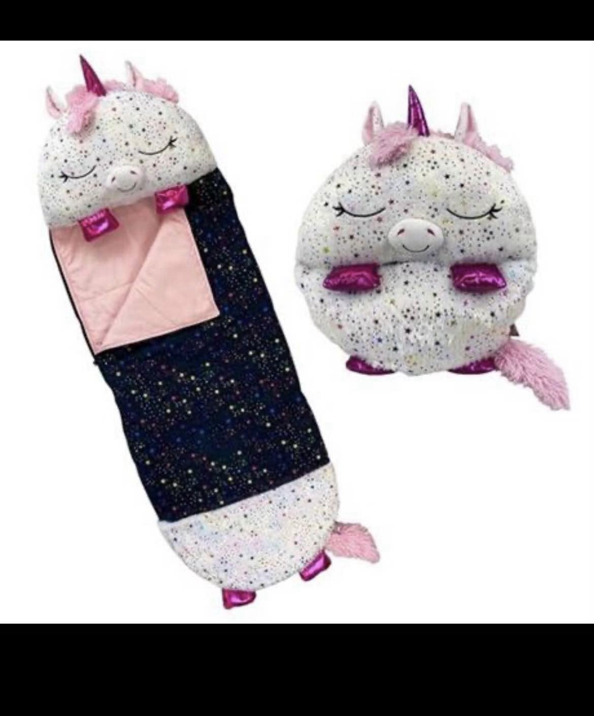 Happy Nappers Pillow And Sleepy Sack Shimmer the Unicorn 20" x 54" NEW